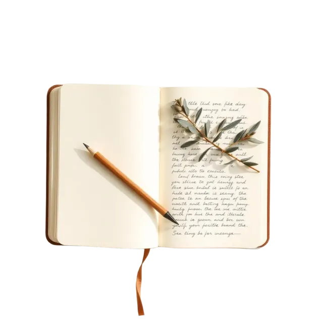 Caderno Diário de Gatilhos aberto