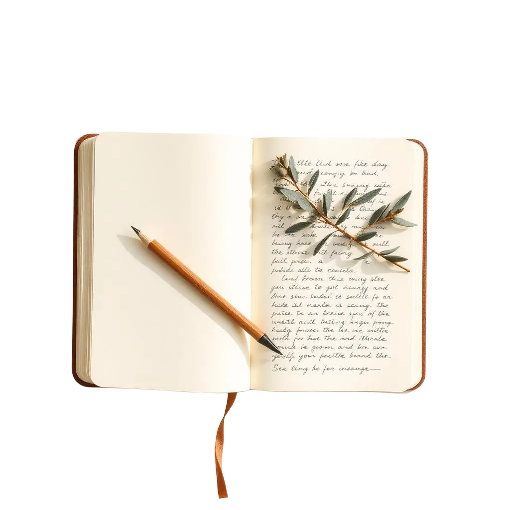 Caderno Diário de Gatilhos aberto